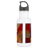 Paul Klee Red Balloon Abstrakte farbenfrohe Kunst Edelstahlflasche (Rückseite)