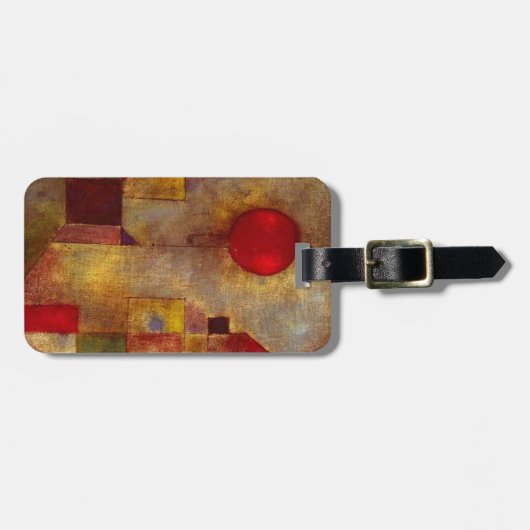 Paul Klee Red Balloon Abstrakte farbenfrohe Kunst Gepäckanhänger (Vorderseite horizontal)