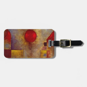 Paul Klee Red Balloon Abstrakte farbenfrohe Kunst Gepäckanhänger