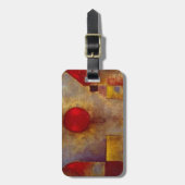 Paul Klee Red Balloon Abstrakte farbenfrohe Kunst Gepäckanhänger (Vorderseite vertikal)