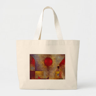 Paul Klee Red Balloon Abstrakte farbenfrohe Kunst Jumbo Stoffbeutel