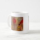 Paul Klee Red Balloon Abstrakte farbenfrohe Kunst Kaffeetasse (Vorderseite Links)