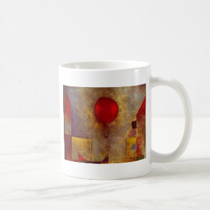 Paul Klee Red Balloon Abstrakte farbenfrohe Kunst Kaffeetasse