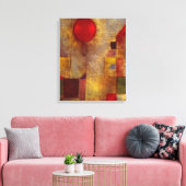 Paul Klee Red Balloon Abstrakte farbenfrohe Kunst Leinwanddruck (Insitu (Wohnzimmer))