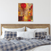 Paul Klee Red Balloon Abstrakte farbenfrohe Kunst Leinwanddruck (Insitu (Schlafzimmer))