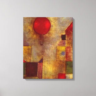 Paul Klee Red Balloon Abstrakte farbenfrohe Kunst Leinwanddruck