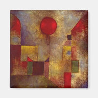 Paul Klee Red Balloon Abstrakte farbenfrohe Kunst