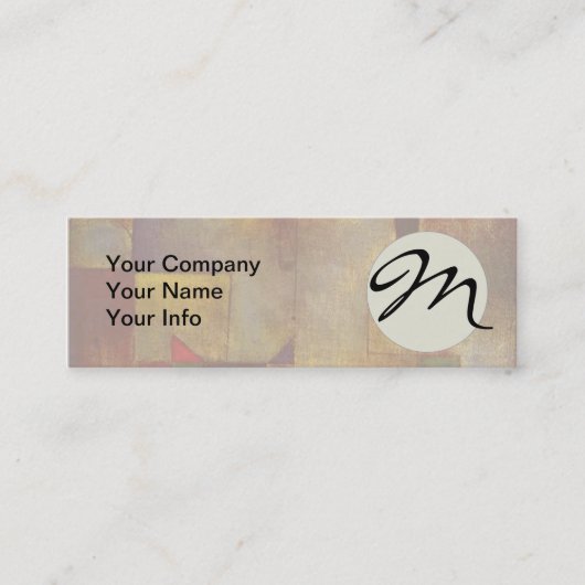 Paul Klee Red Balloon Abstrakte farbenfrohe Kunst Mini Visitenkarte (Vorderseite)