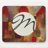 Paul Klee Red Balloon Abstrakte farbenfrohe Kunst Mousepad (Vorne)