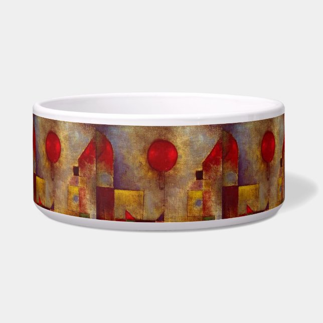 Paul Klee Red Balloon Abstrakte farbenfrohe Kunst Napf (Vorderseite)