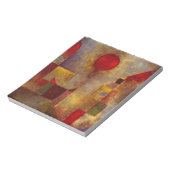 Paul Klee Red Balloon Abstrakte farbenfrohe Kunst Notizblock (Rotiert)