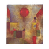 Paul Klee Red Balloon Abstrakte farbenfrohe Kunst Notizblock (Vorderseite)