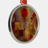 Paul Klee Red Balloon Abstrakte farbenfrohe Kunst Ornament Aus Metall (Rechts)