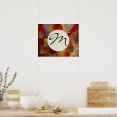 Paul Klee Red Balloon Abstrakte farbenfrohe Kunst Poster (Küche)