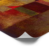 Paul Klee Red Balloon Abstrakte farbenfrohe Kunst Poster (Ecke)