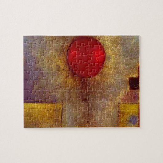 Paul Klee Red Balloon Abstrakte farbenfrohe Kunst Puzzle (Horizontal)