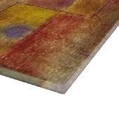 Paul Klee Red Balloon Abstrakte farbenfrohe Kunst Schneidebrett (Ecke)