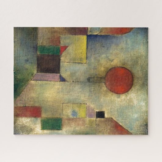 Paul Klee Red Balloon Abstrakte Malerei Puzzle (Horizontal)