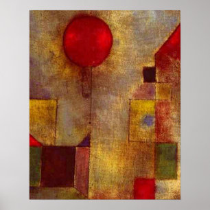 Paul Klee Red Balloon Art Print Abstrakt Poster