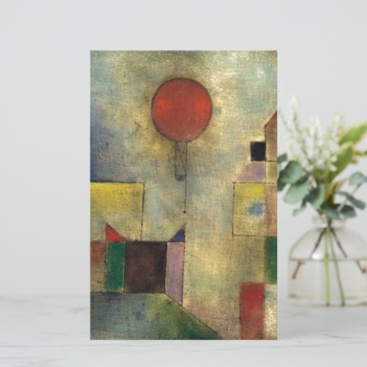 Paul Klee Red Balloon Briefpapier (Stehend Vorderseite)