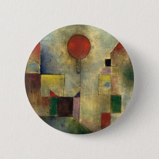Paul Klee Red Balloon Button (Vorderseite)