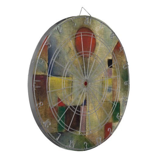 Paul Klee Red Balloon Dartscheibe (Vorderseite Links)