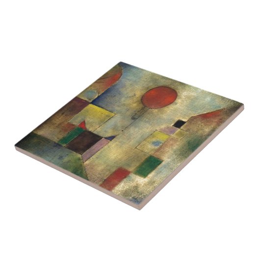 Paul Klee Red Balloon Fliese (Seite)