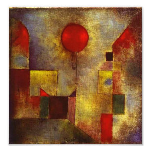 Paul Klee Red Balloon Foto Print
