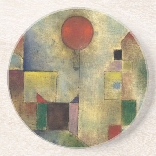 Paul Klee Red Balloon Getränkeuntersetzer (Vorne)