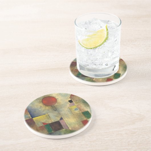 Paul Klee Red Balloon Getränkeuntersetzer (Seite)