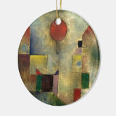 Paul Klee Red Balloon Keramikornament (Links)