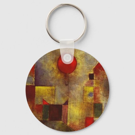Paul Klee Red Balloon Key Chain Schlüsselanhänger (Vorderseite)