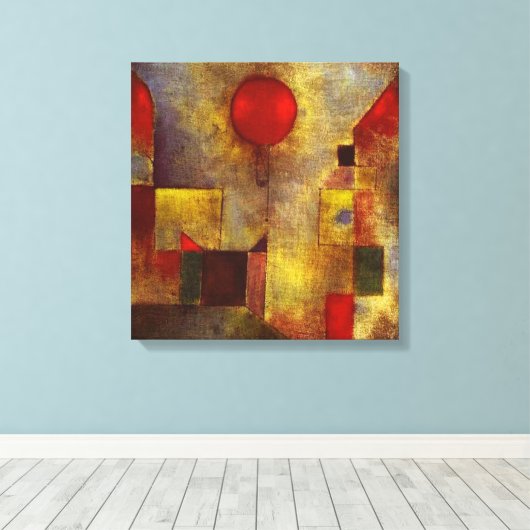 Paul Klee Red Balloon Leinwand Wrap (Insitu (Holzboden))
