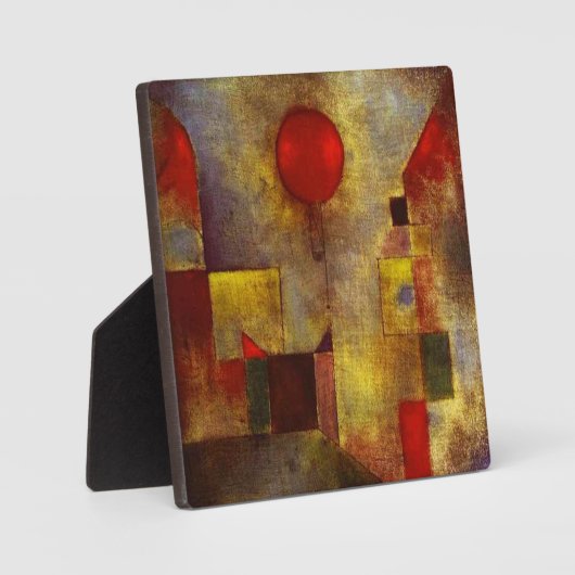 Paul Klee Red Balloon Plaque Fotoplatte (Vorderseite)