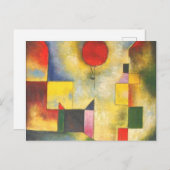Paul Klee Red Balloon Postkarte (Vorne/Hinten)