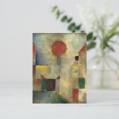 Paul Klee Red Balloon Postkarte (Stehend Vorderseite)