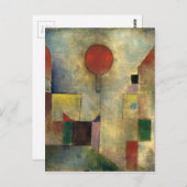 Paul Klee Red Balloon Postkarte (Vorne/Hinten)
