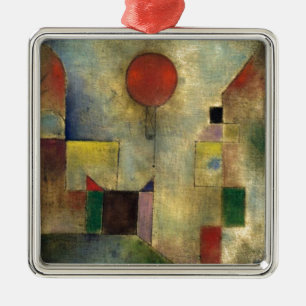 Paul Klee Red Balloon Silbernes Ornament