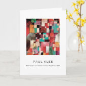 Paul Klee, Red Green und Violet Yellow - Fine Art Karte (Gelbe Blume)