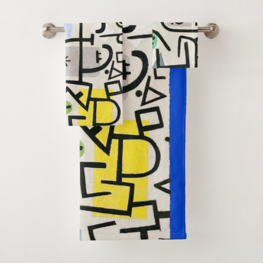 Paul Klee Rich Harbour Abstrakter Expressionismus Badhandtuch Set (Insitu)