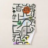 Paul Klee Rich Harbour Abstrakter Expressionismus Badhandtuch Set (Handtuch)