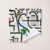 Paul Klee Rich Harbour Abstrakter Expressionismus Badhandtuch Set (Waschlappen)