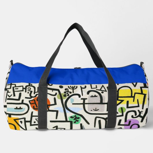 Paul Klee Rich Harbour Abstrakter Expressionismus Duffle Bag (Vorderseite)