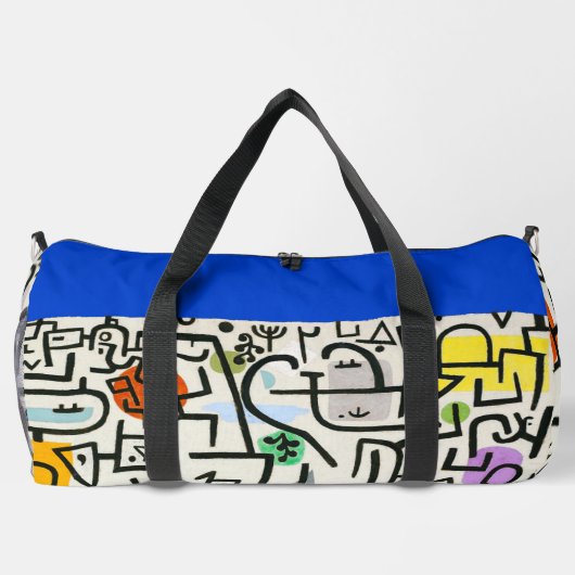 Paul Klee Rich Harbour Abstrakter Expressionismus Duffle Bag (Rückseite)