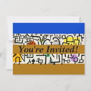 Paul Klee Rich Harbour Abstrakter Expressionismus Einladung