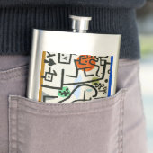 Paul Klee Rich Harbour Abstrakter Expressionismus Flachmann (Beispiel)