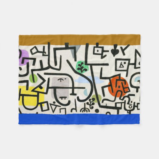 Paul Klee Rich Harbour Abstrakter Expressionismus Fleecedecke (Vorderseite (Horizontal))