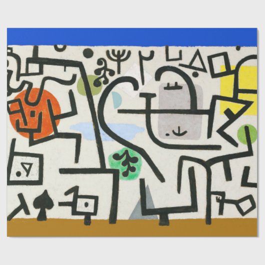 Paul Klee Rich Harbour Abstrakter Expressionismus Geschenkpapier (Flach)