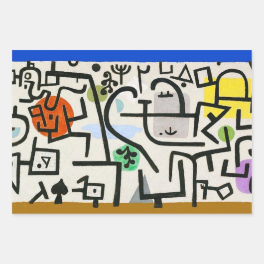 Paul Klee Rich Harbour Abstrakter Expressionismus Geschenkpapier Set (Vorderseite)