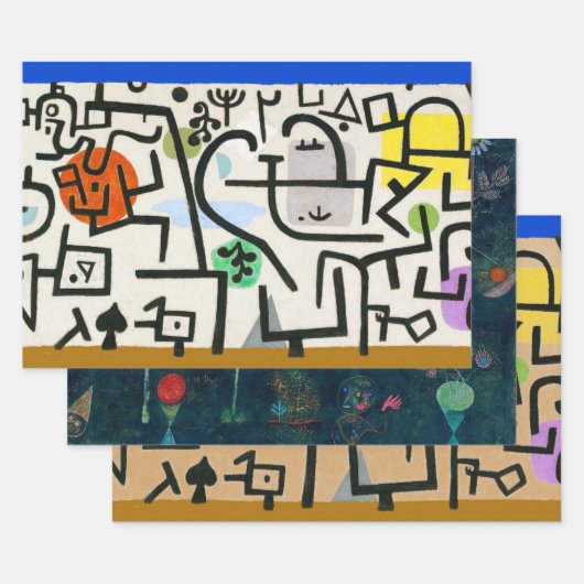 Paul Klee Rich Harbour Abstrakter Expressionismus Geschenkpapier Set (Set)